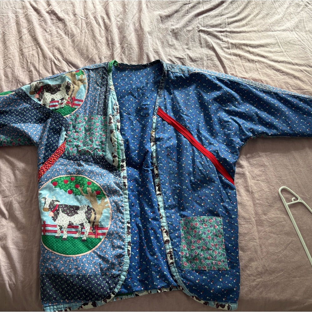 Patchwork Cow Print Jacket